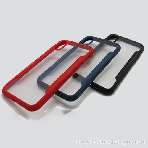 Clear anti sliding  glass case for iPhone X